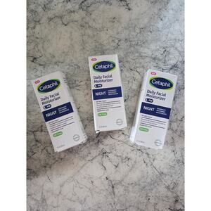 Set of 3 New Cetaphil Daily Facial Moisturizers Night
